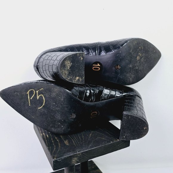 Liz Claiborne Refined Comfort Haslett Vegan Leather Block Heel Pumps Sz 10M - Picture 7 of 7